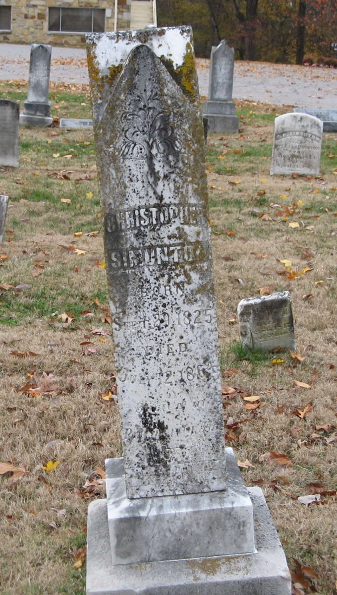 Headstones: Christopher SIMONTON